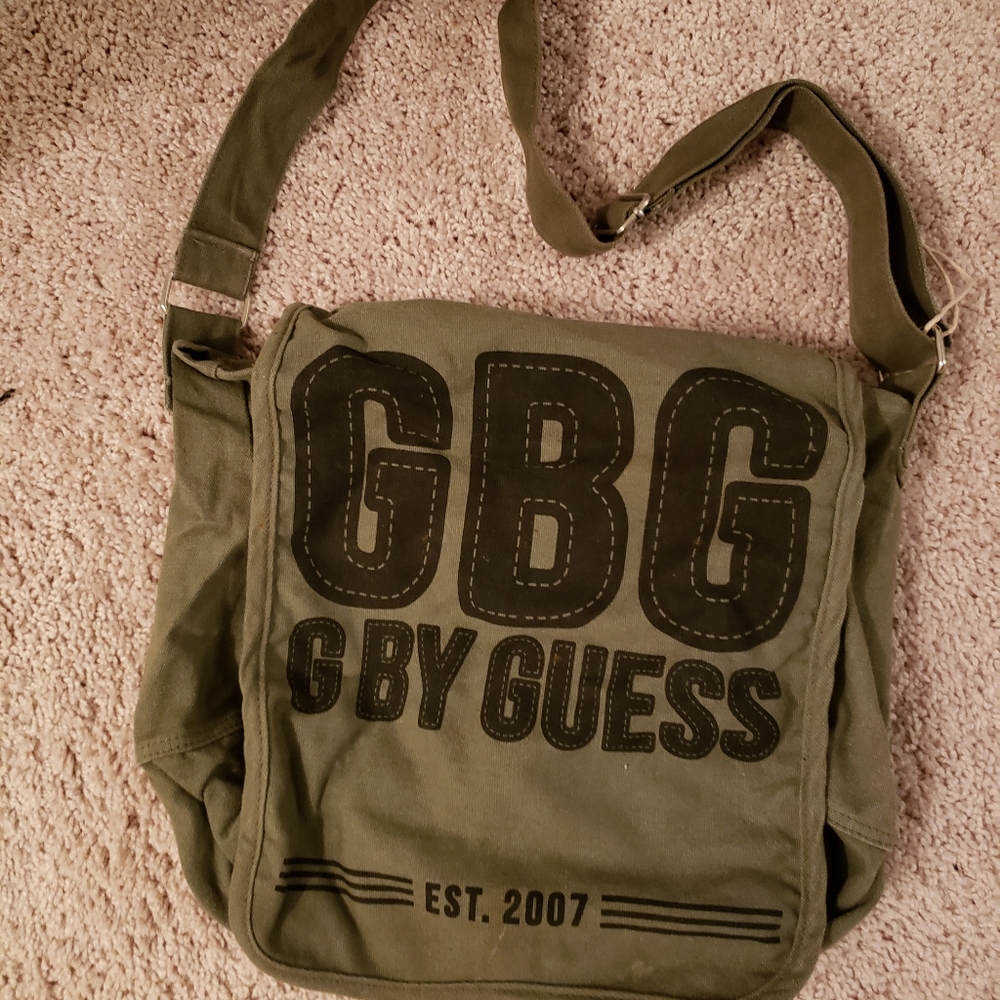 Green crossbody satchel